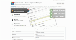 Desktop Screenshot of expenses.co.in